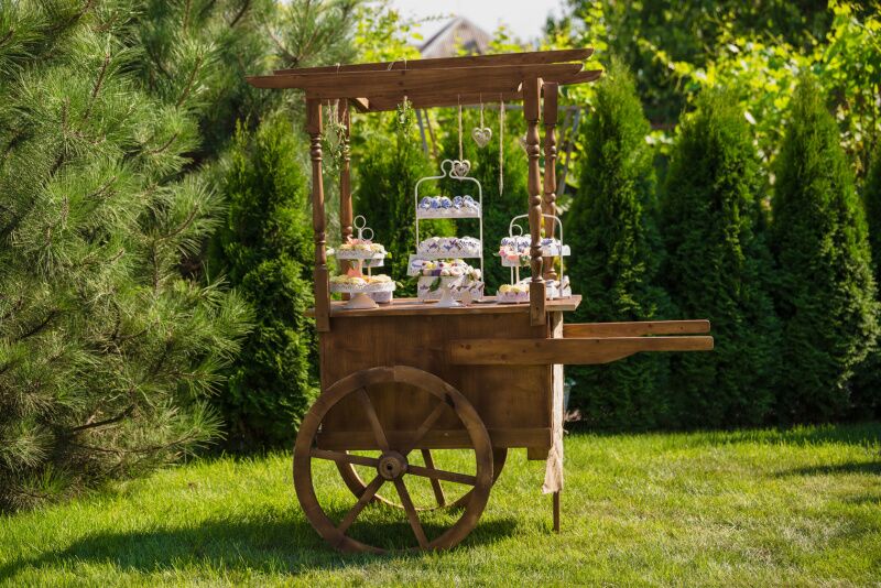 Princess and the Frog Party Ideas: candy cart