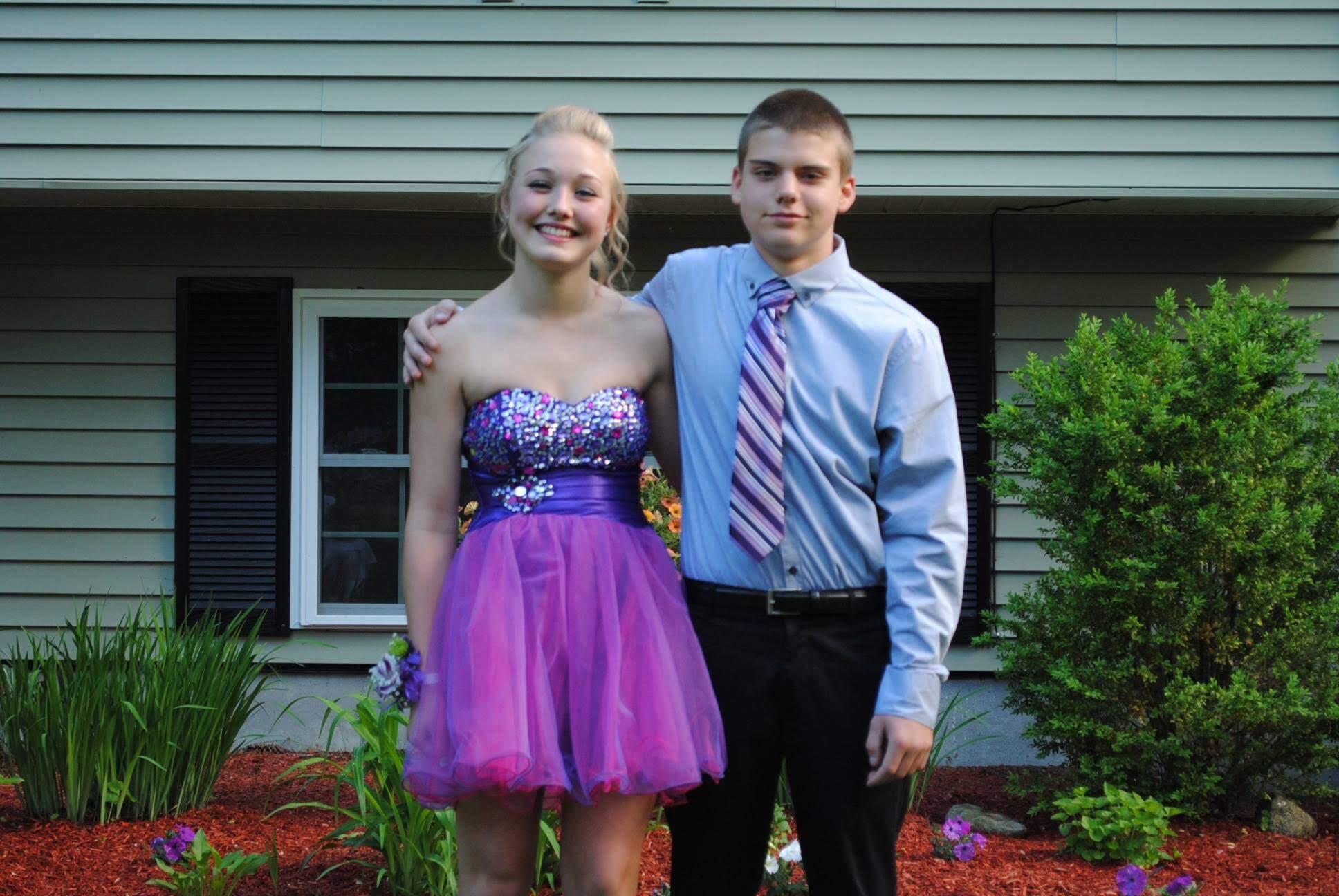 Our 8th grade grad dance! (still just friends)