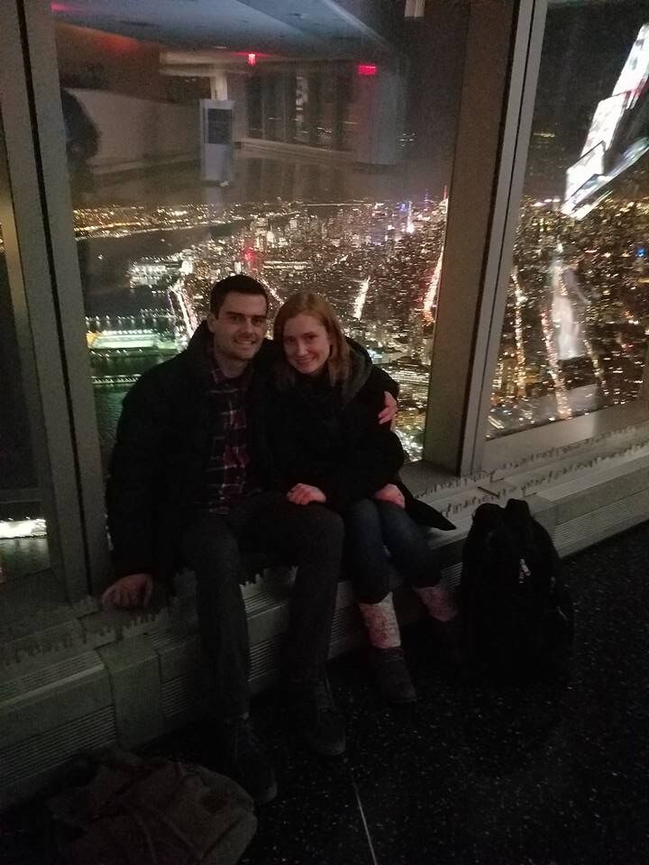 We met in October 2016, but this is the first picture of us together, at the Observatory at One World Trade Center. We officially became a couple after this date.