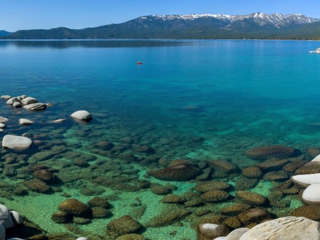 Scenic views of Lake Tahoe in California