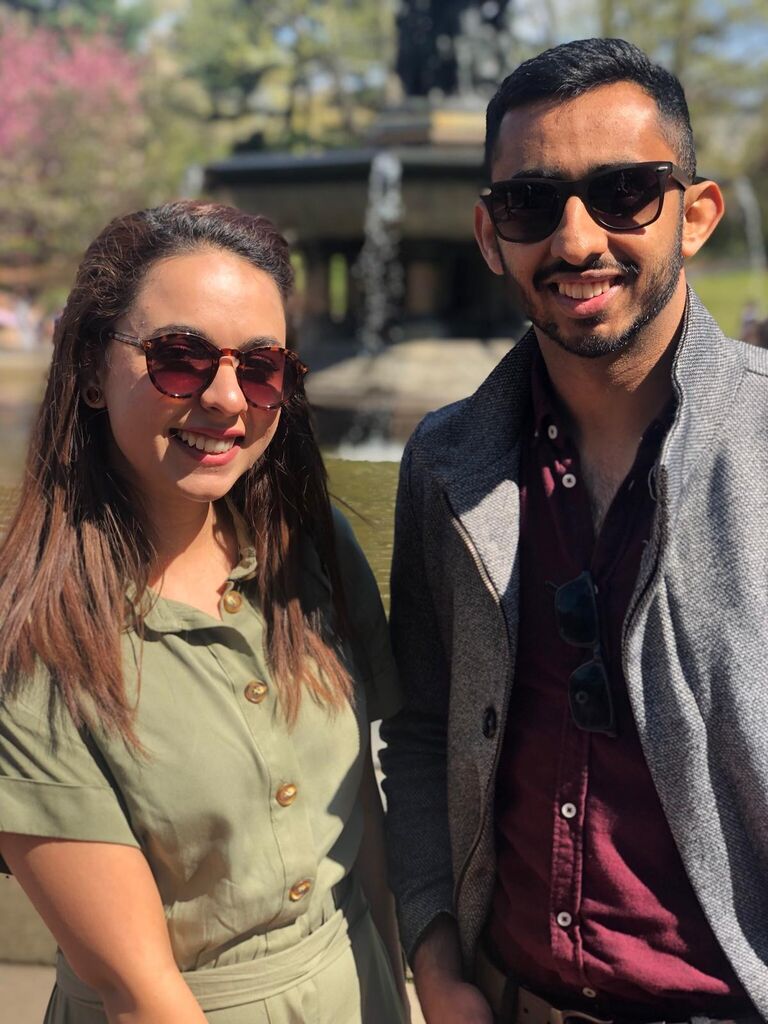 "2 hours! That's all you got kids," said mama. First date (a stroll through central park) and a race against time..boy we squeezed that picture in!