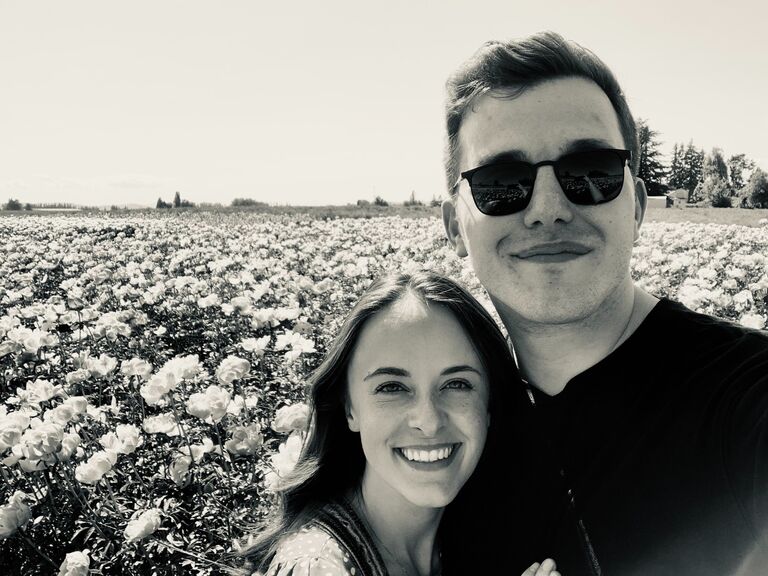 Camille and Joshua ventured to Oregon to visit Adelman Peony Farms. It is both of their favorite dates they've been on together. Joshua loved seeing Camille "frolick" through the fields, and Camille told Joshua how she wants white peonies in her future wedding bouquet.