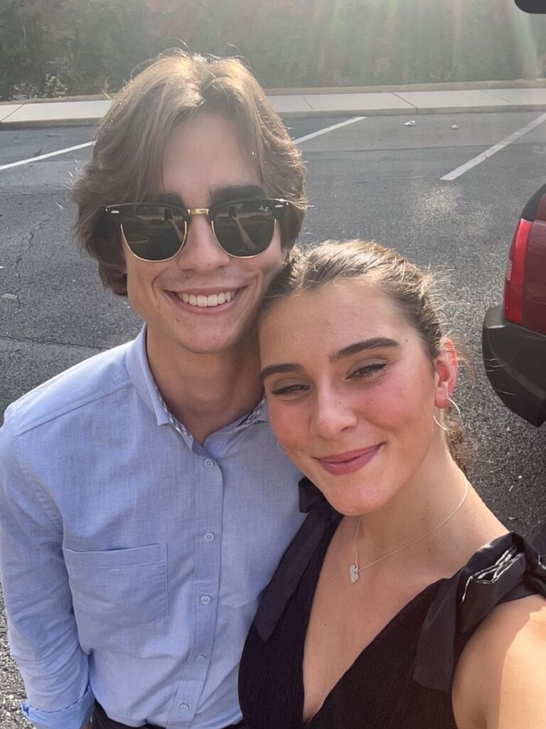 Celebrating our 5 years together and little did Abigail know it was the last photo as boyfriend and girlfriend! 10 minutes later Tristan was on one knee!