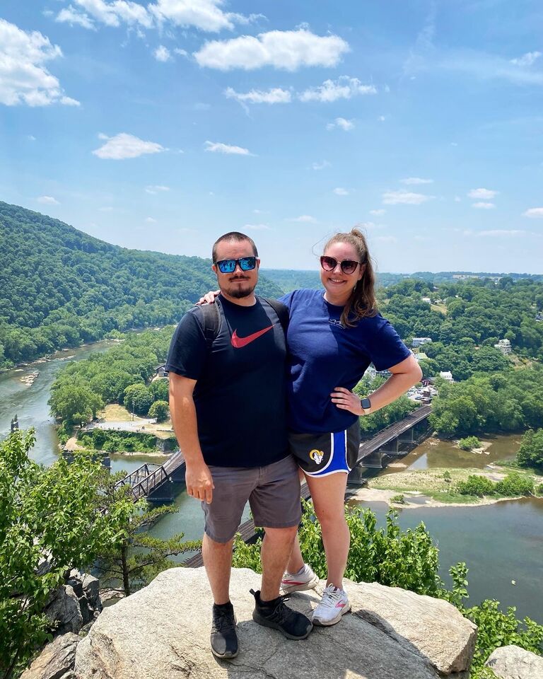 Mitchell loves being outside. Amanda... loves Mitchell. Since being together Amanda has found herself outside more whether it is hiking, biking, fishing, or just going for a long walk around the neighborhood. 