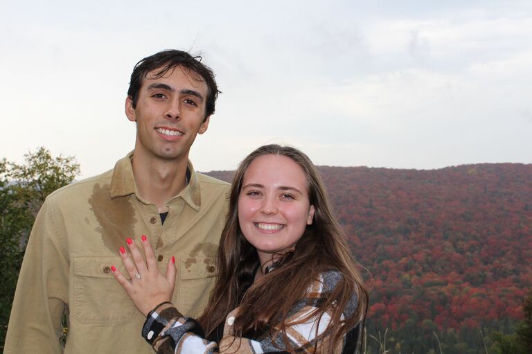The most special day of our lives. I was so shocked. Can't wait for forever together <3