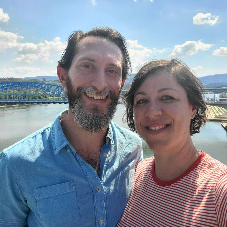 Visiting Chattanooga - Adam meets the Thompsons. Here's a prequel shot of the view from our wedding venue! 