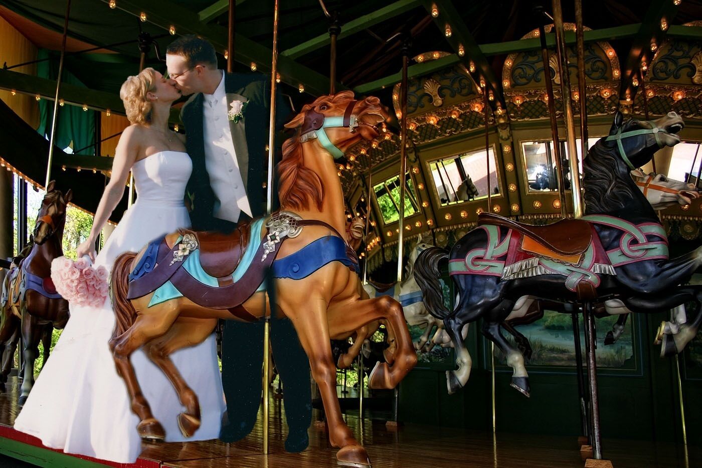 The St. Louis Carousel at Faust Park Ceremony Venues Chesterfield, MO
