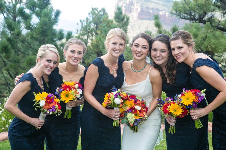 nordstrom navy bridesmaid dress