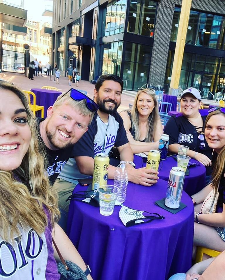 Opening weekend for the Rockies with Laramie, WY friends. 