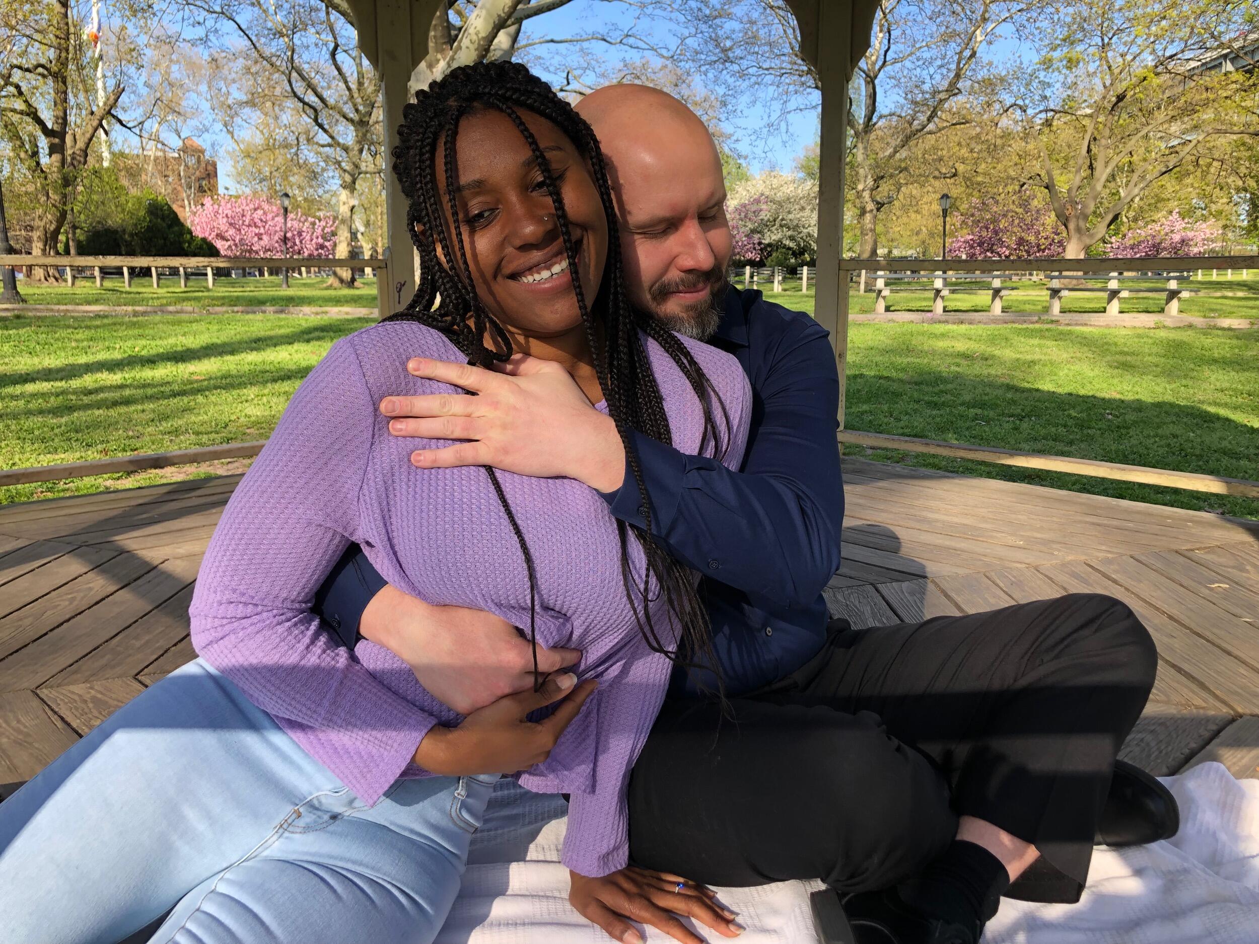 We are both currently residing in Brooklyn Ny happily with our two fur babies. Thank you for stopping by! We are excited for you to join us  as we say "I do" October 29th! See you soon!