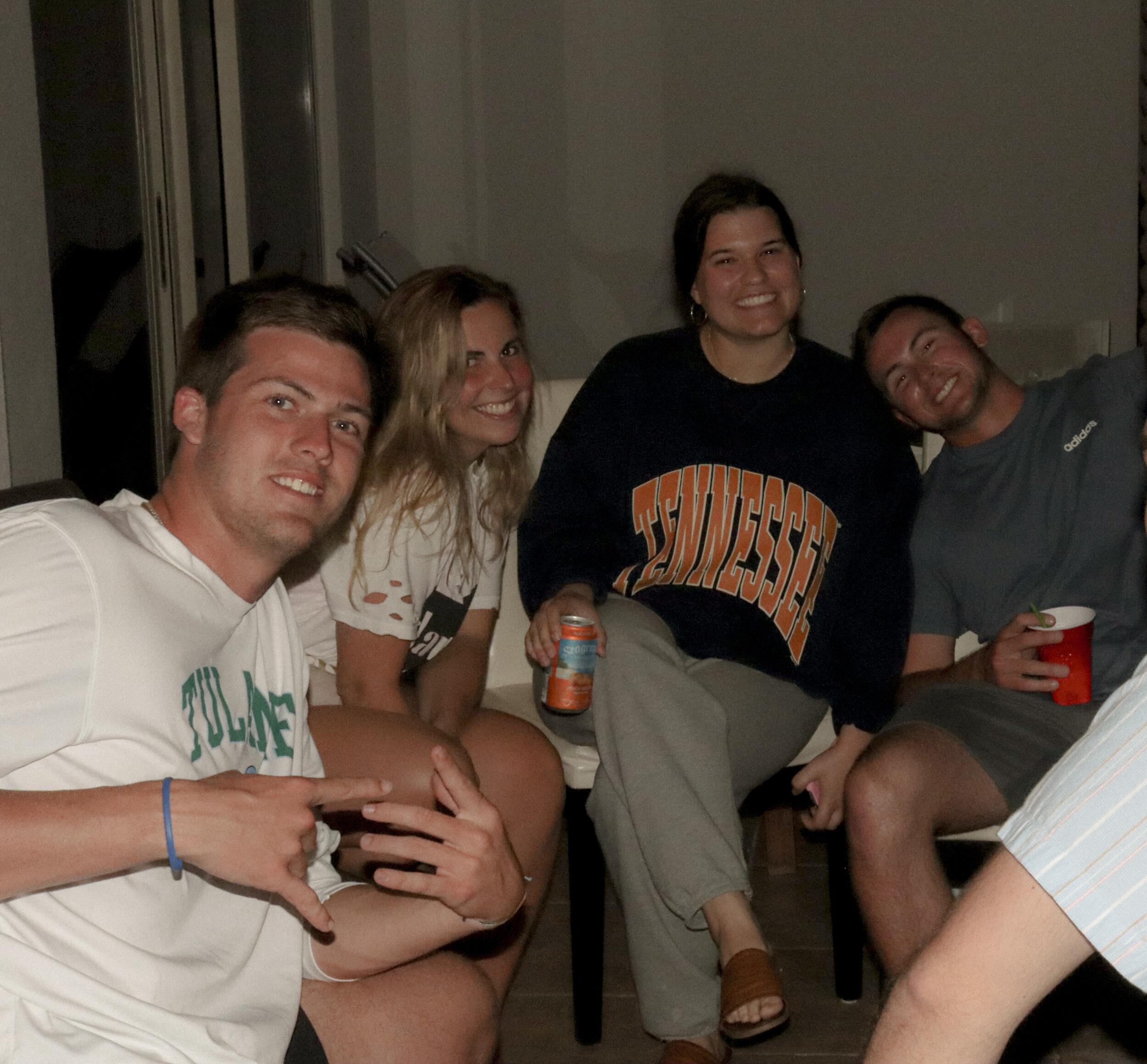 They were both sent home from school due to the Pandemic. They found themselves back in Pensacola hanging out with each other and their high school friends every day. 