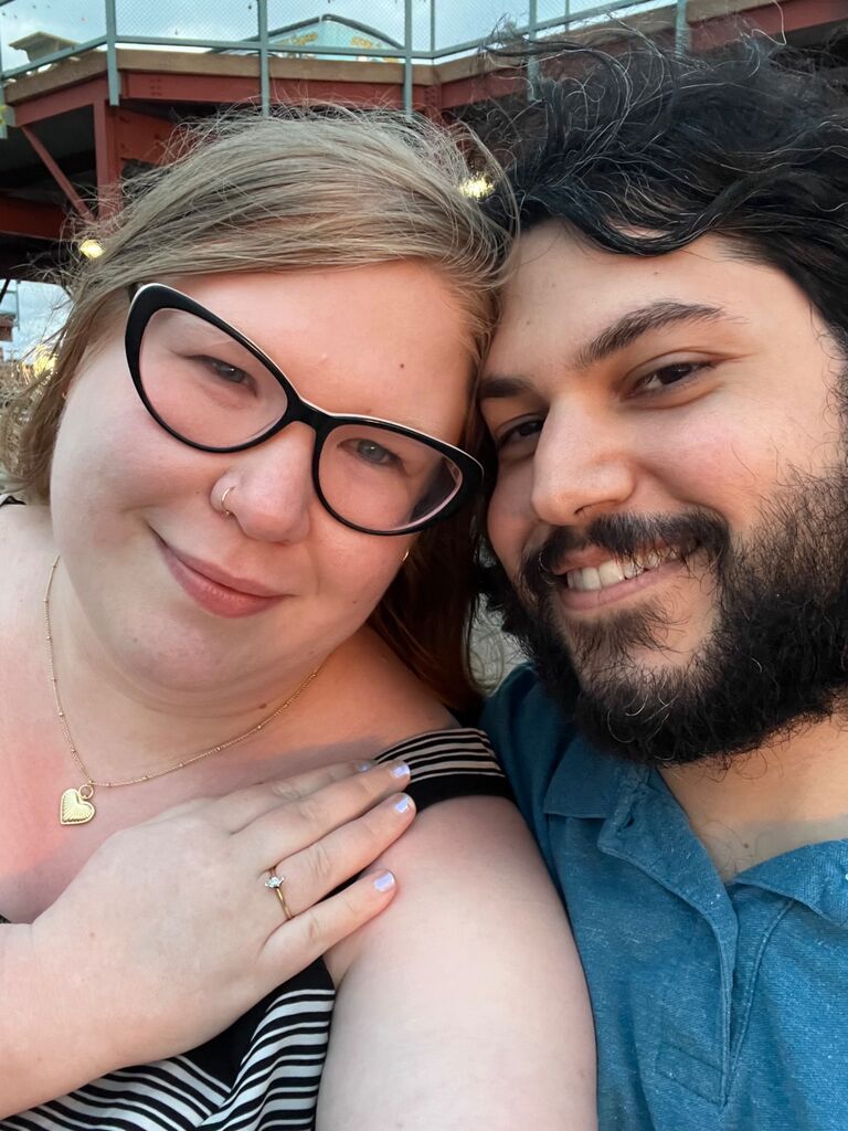 Suraj proposed on the docks of Lake Erie at sunset, obviously I said yes! It was absolutely perfect. 