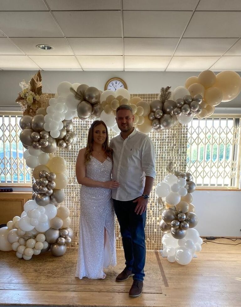 We celebrated our engagement with our loved ones.