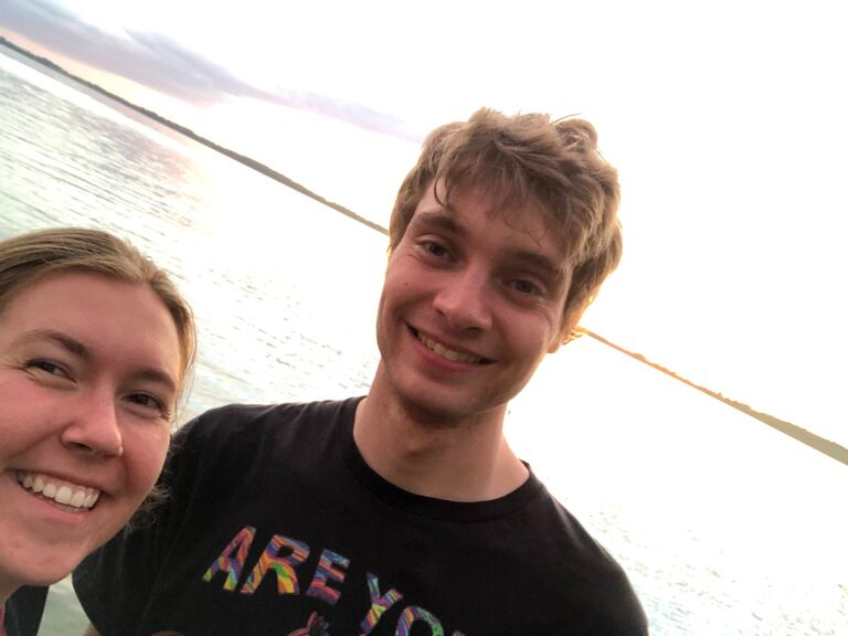 During COVID, we both retreated to Waconia as our grad programs flipped to remote learning. While this time period was scary and full of uncertainty, it was nice to be in the same town for a couple months and be able to lean on each other.