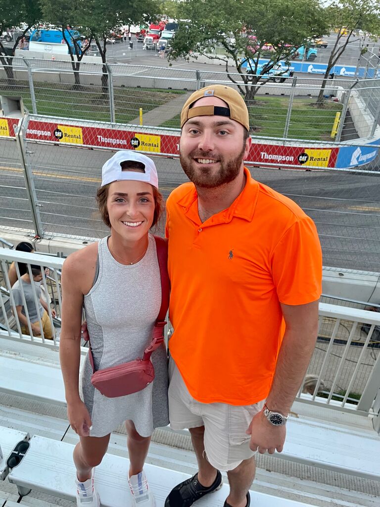 The weekend we started very casually dating again at the Music City Grand Prix in Nashville!