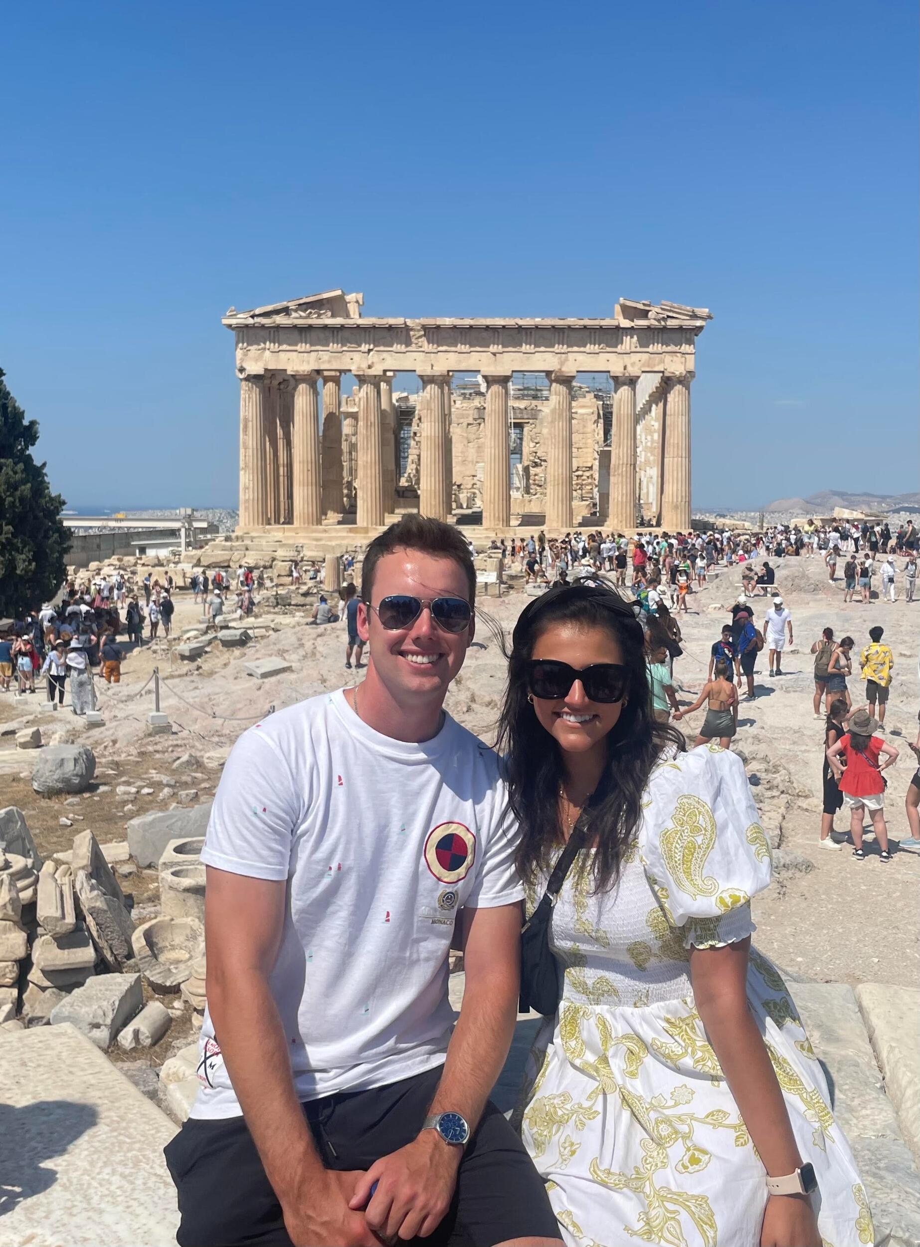 Trey and Lexi spent the most amazing two weeks in Greece visiting Athens, Mykonos, and Santorini 