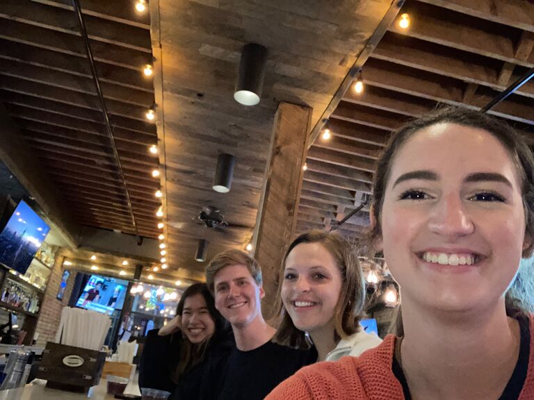 A few days after their first date, Maddie tagged along to celebrate Andrew's 21st birthday.