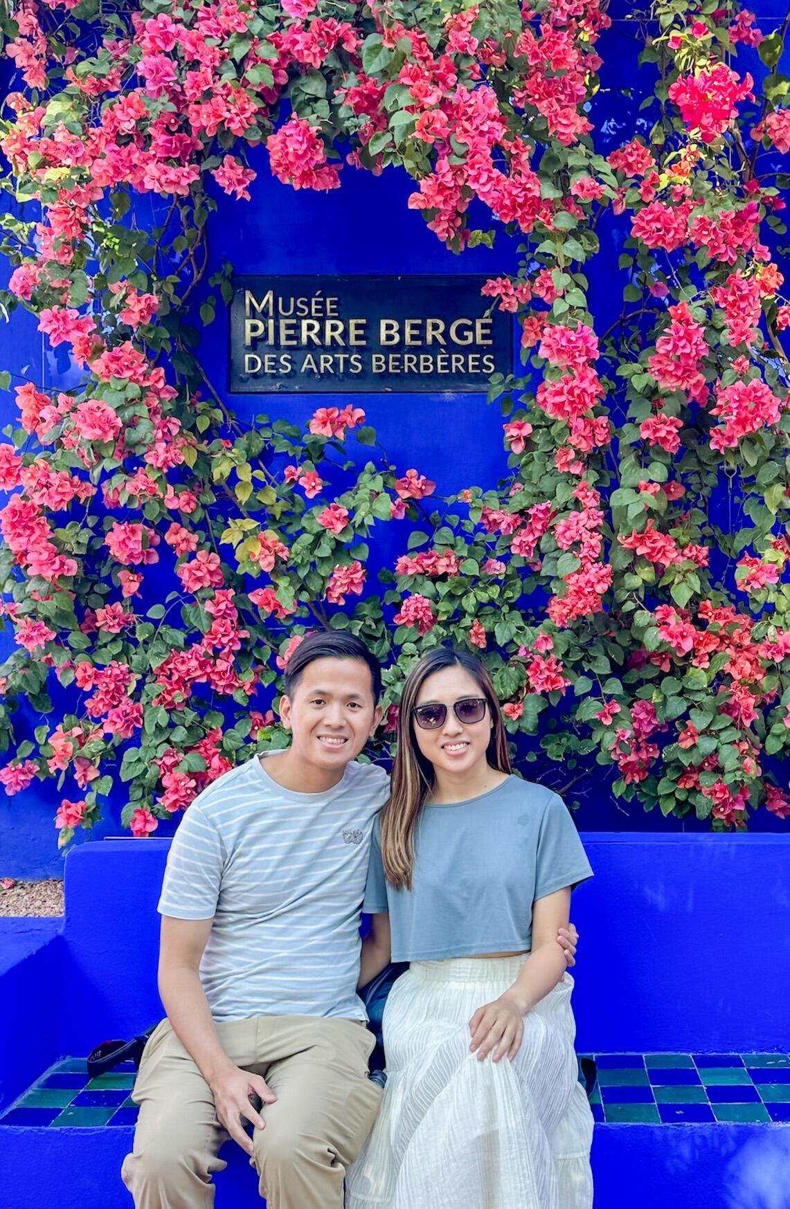 Loving this blue colour of Jardin Majorelle in Marrakesh, Morocco 🇲🇦