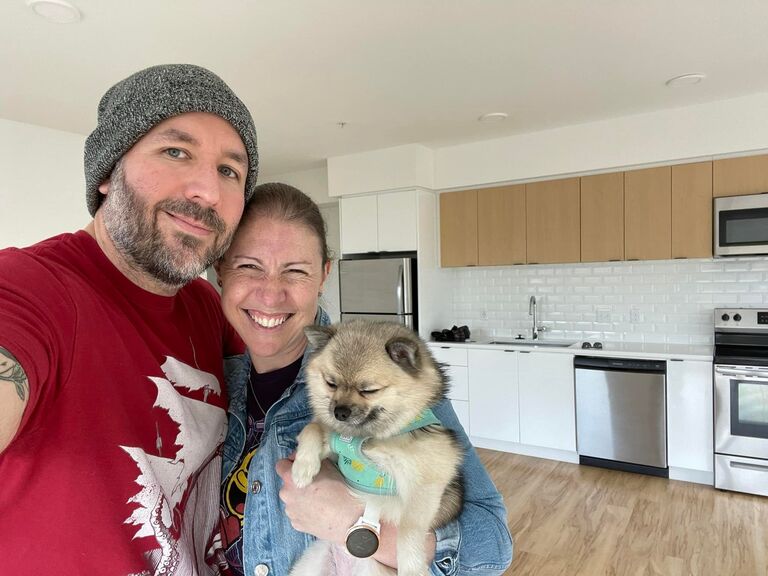 First day in our new apartment