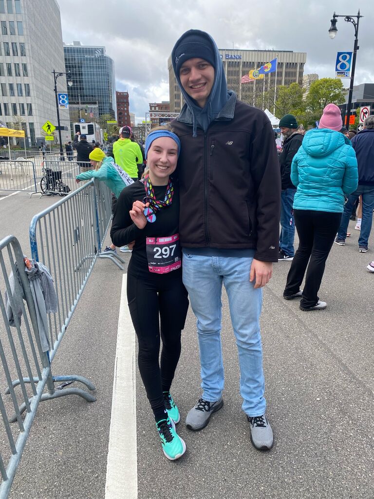 Annika ran a half marathon!