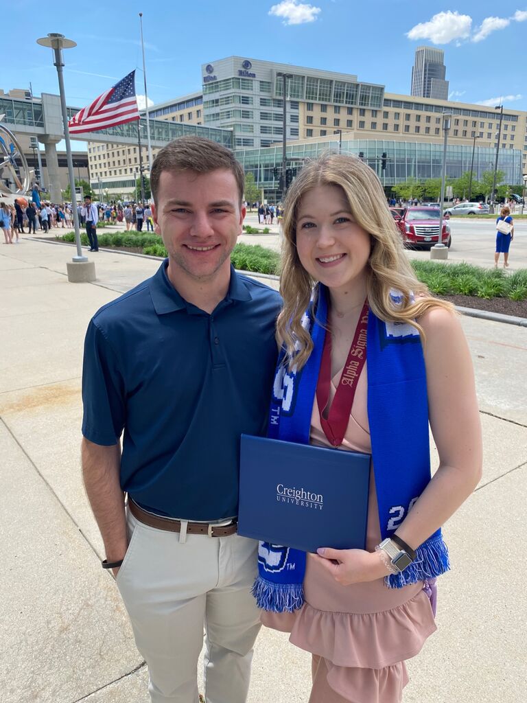 Camryn graduated from Creighton