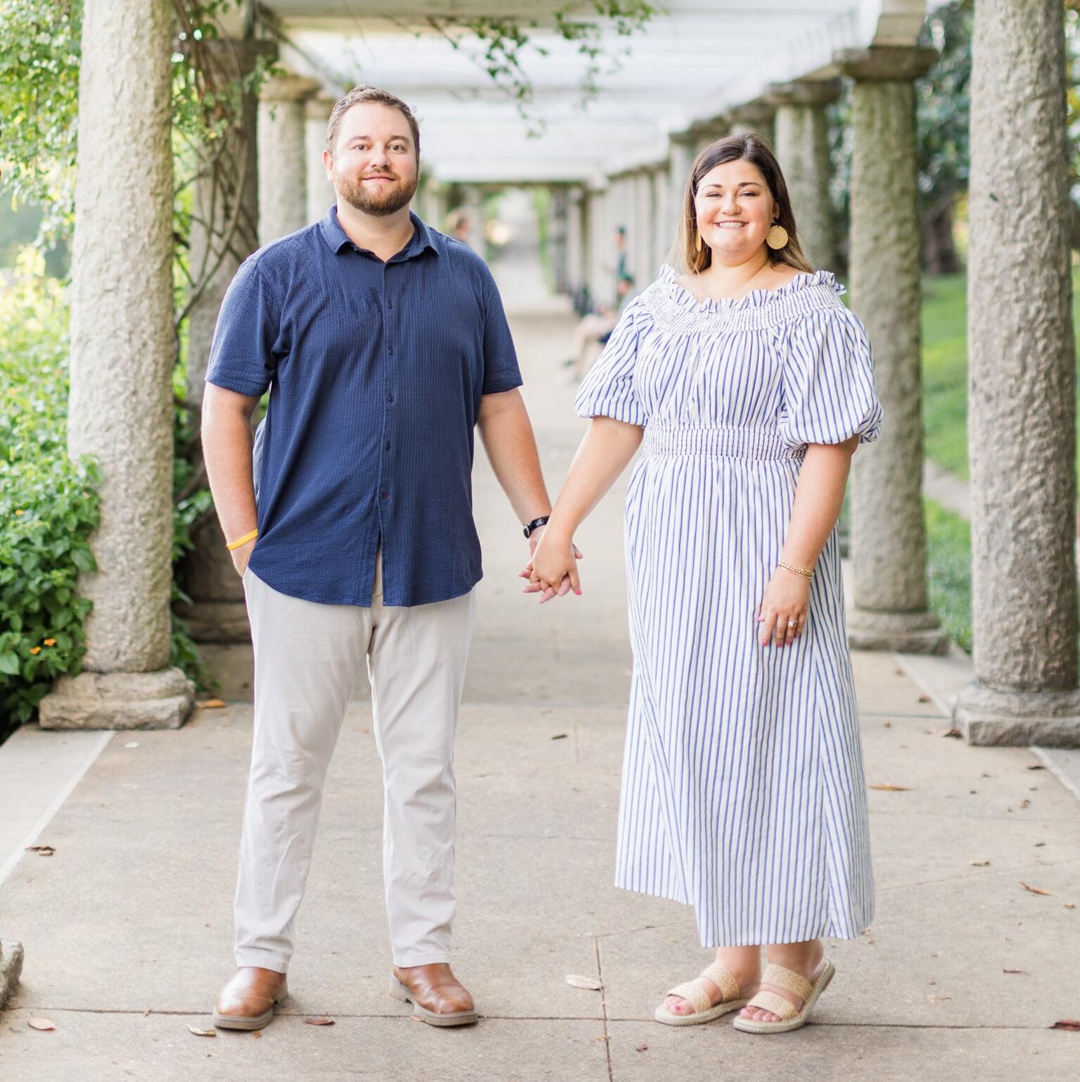 Liza and Ryan's engagement photo session. One of the hottest days of the year, the couple and the photographer braved the heat. But, representing so much about their relationship, the heat didn't stop Liza and Ryan from having a blast and capturing a small piece of the wedding process.