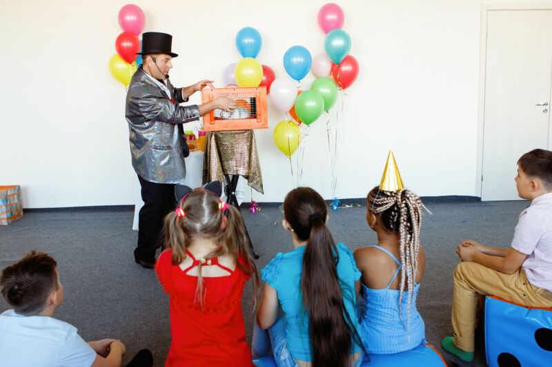 Magic show - birthday party ideas for 8 year olds