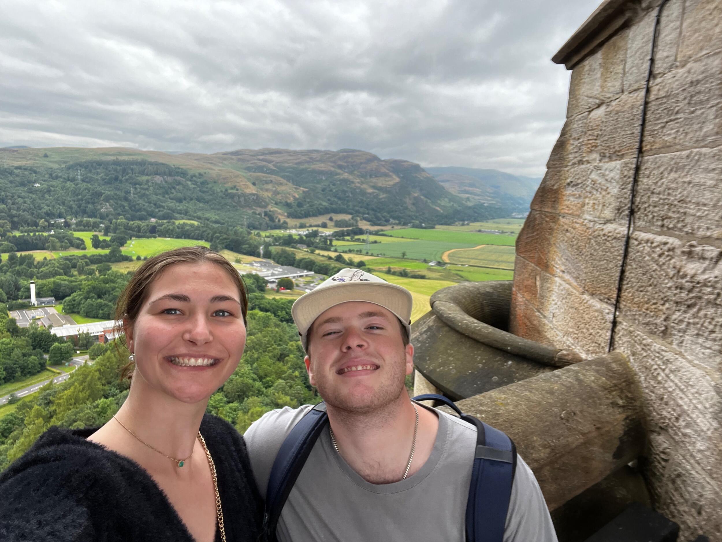 Visiting Annabelle in Scotland - summer after sophomore year