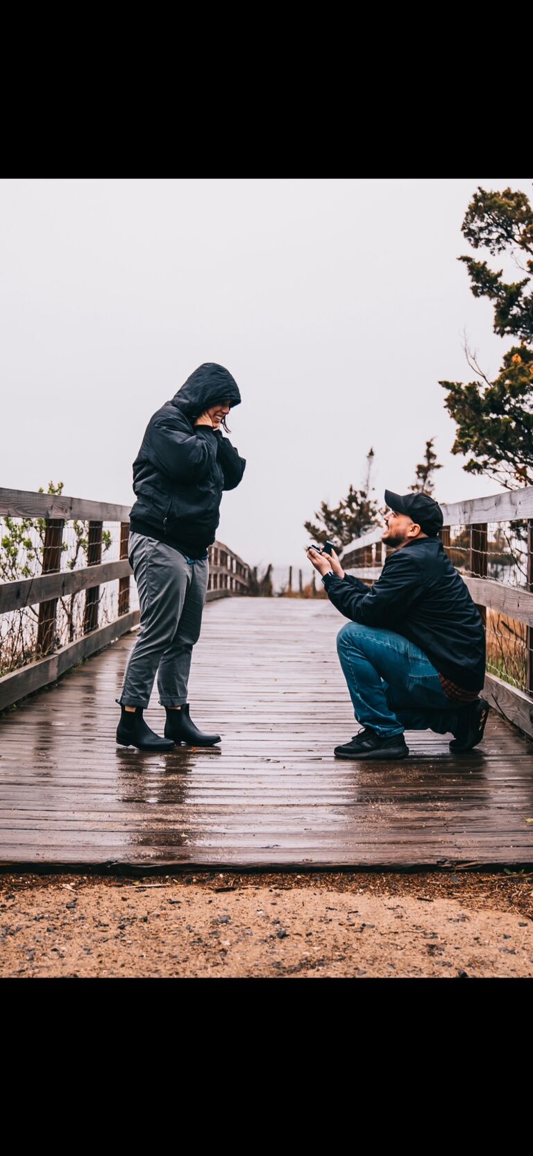 A truly spectacular day that was full of so many surprises! Our engagement day was perfect no matter how hard it rained. Sandy Hook has become so special to our relationship since we've spent so much time here over the years. I couldn't picture us committing to our future anywhere else. 