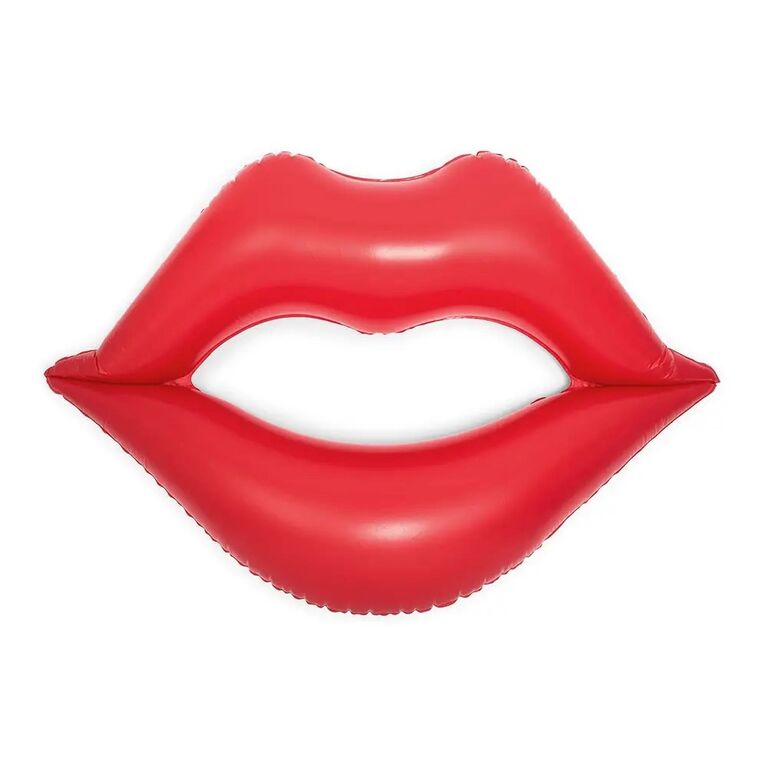 Lip shaped pool float from The Knot Shop. 