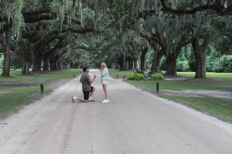 Brady proposed at the Notebook filming location, it was so meaningful, and beautiful.