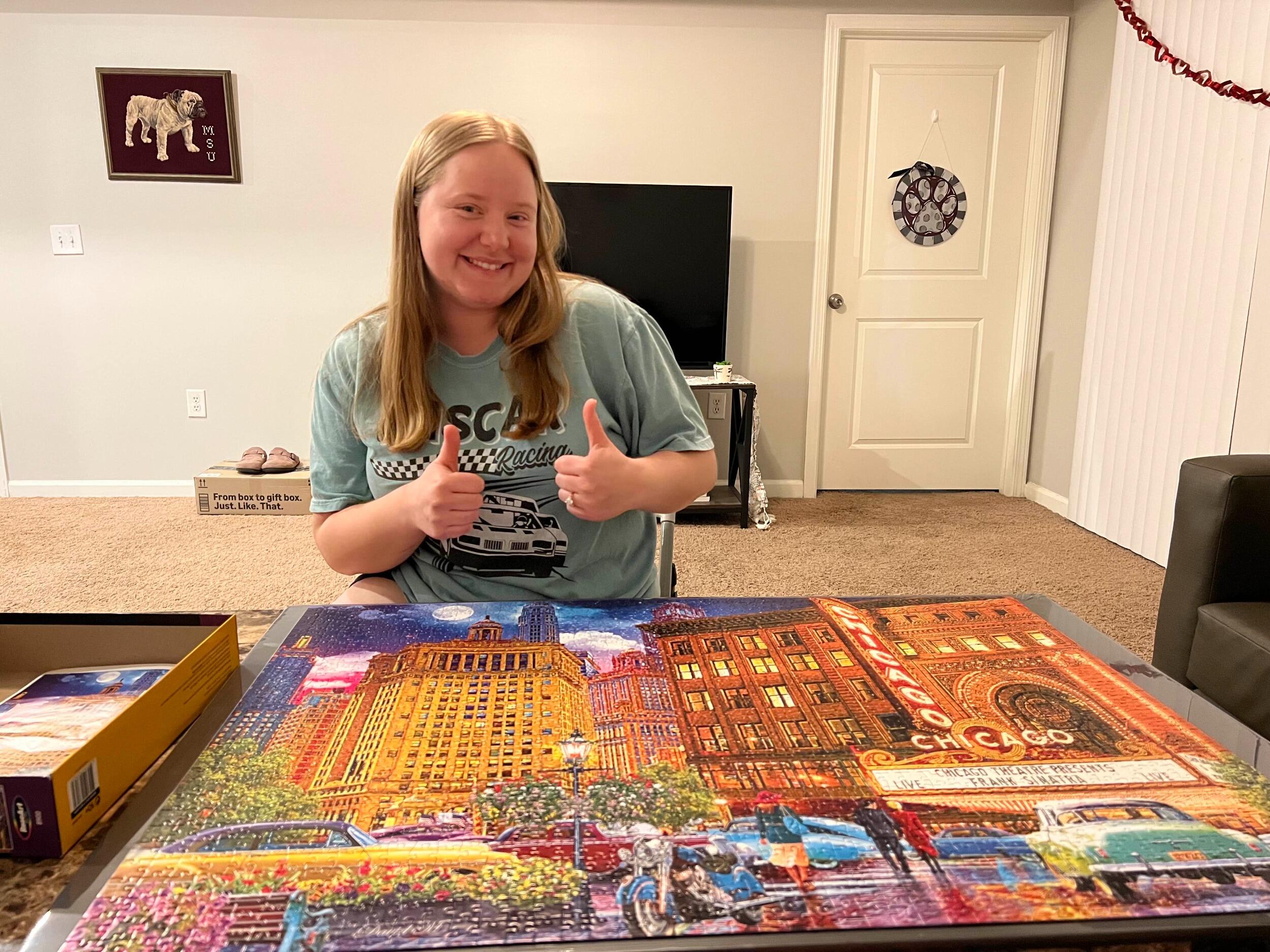 Finished our first puzzle together!