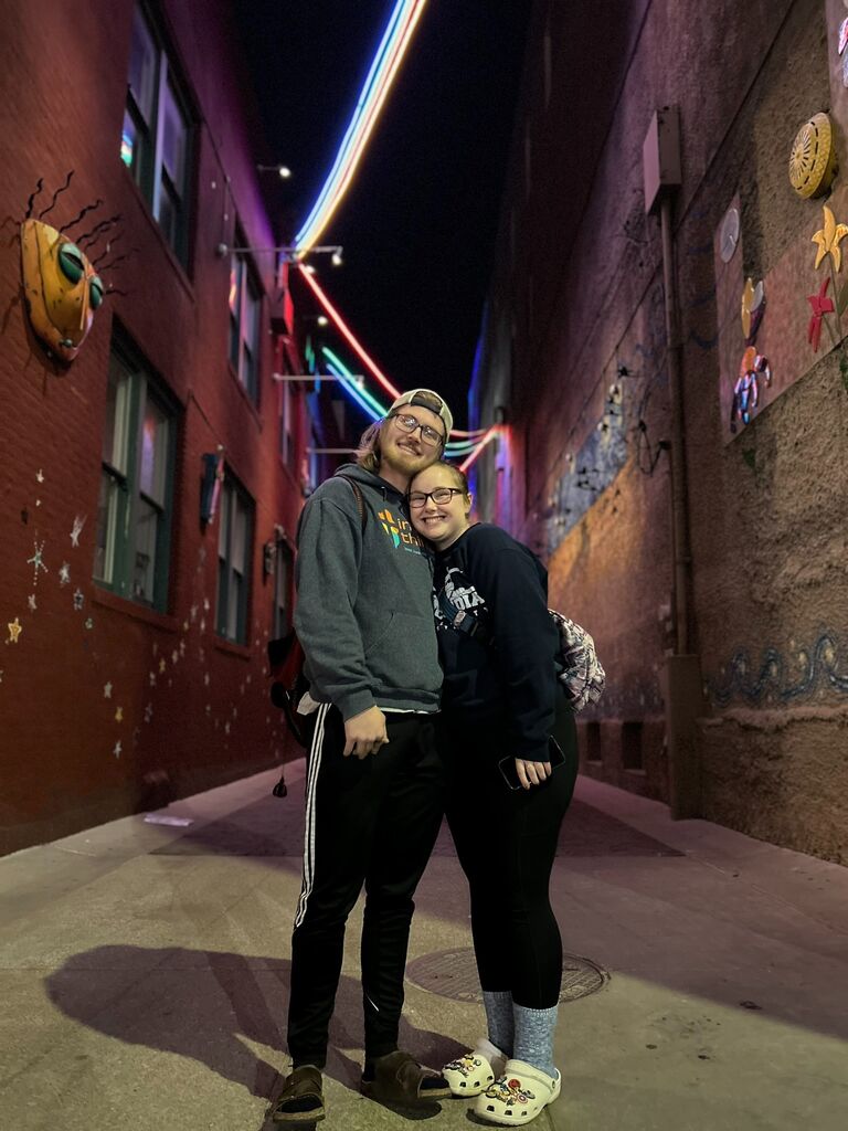 After ice skating a group of us got ice cream and found this cool-looking alley