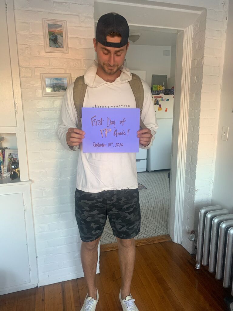 Keenan's last first day of school