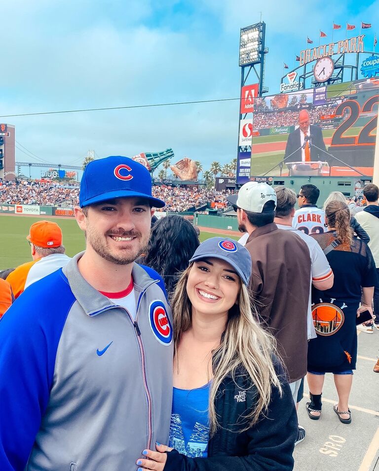 2022 was a whirlwind of a year for Jonathan and Megan. They both changed jobs, Megan started small business selling her crafts online and at local craft fairs, and they spent many weekends with friends and family. They even made it to two baseball games in San Francisco to see Jonathan's favorite baseball team! Go Cubs! 