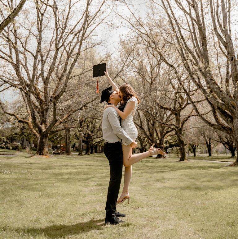 They then took on the next big chapter together at Oregon State University! Nathan graduated in 2021 with a Bachelors degree in Economics, while Claire then graduated in 2022 with a Bachelors degree in Kinesiology. Nathan and Claire spent that last year of college long distance, making them feel more connected than ever after graduation!