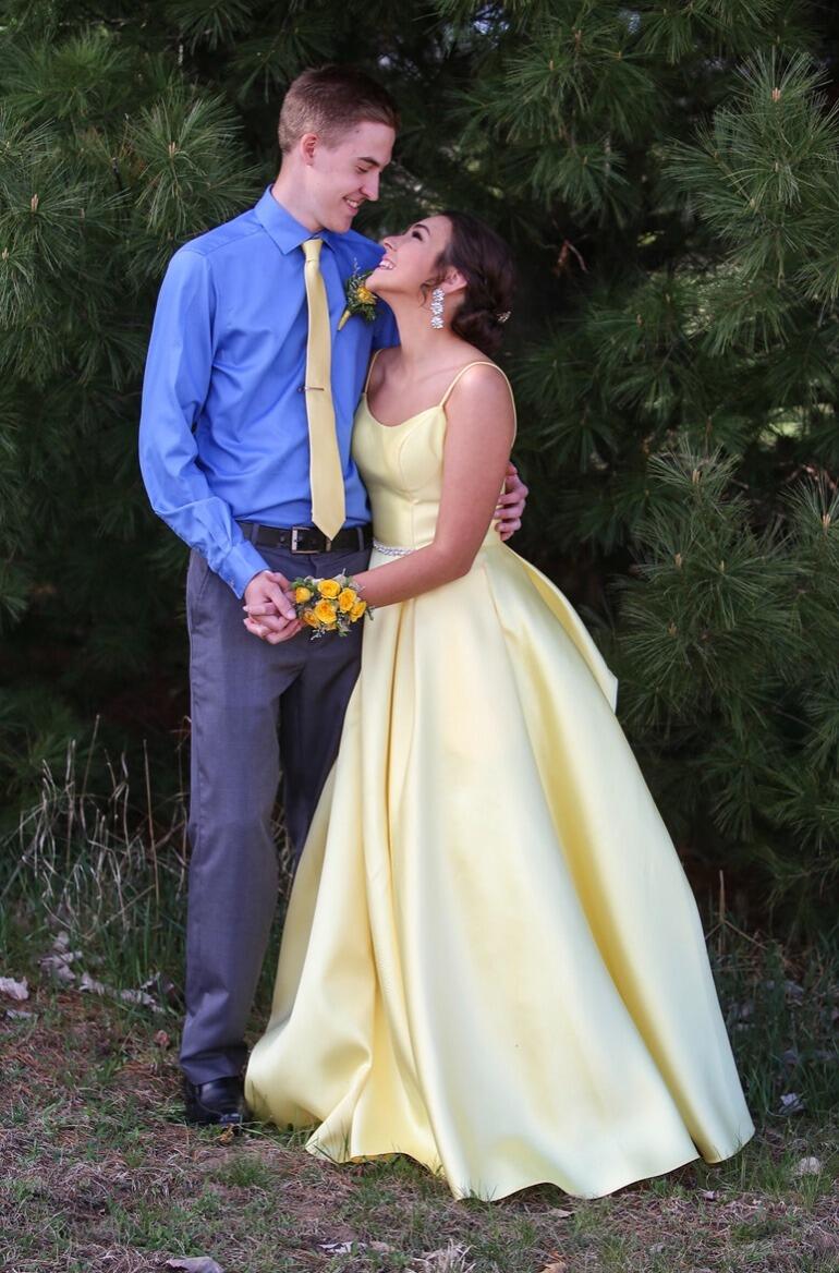 Due to the Covid-19 pandemic, we did not get to celebrate a "normal" high school prom together. Instead, we had our own prom at home! We still dressed up, had a nice dinner at home, and danced the night away!