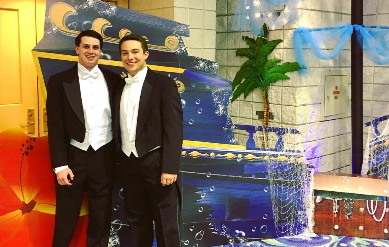 Harrison came down to Mobile to attend the Order of Osiris Ball with Gavin. 
