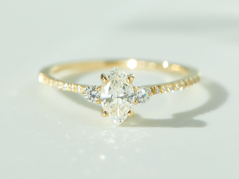 18 Dainty Thin Band Engagement Rings