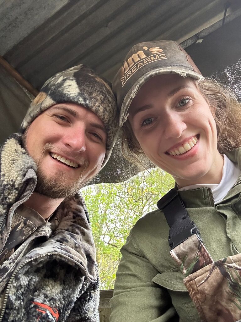 When we went hunting for the first time together
