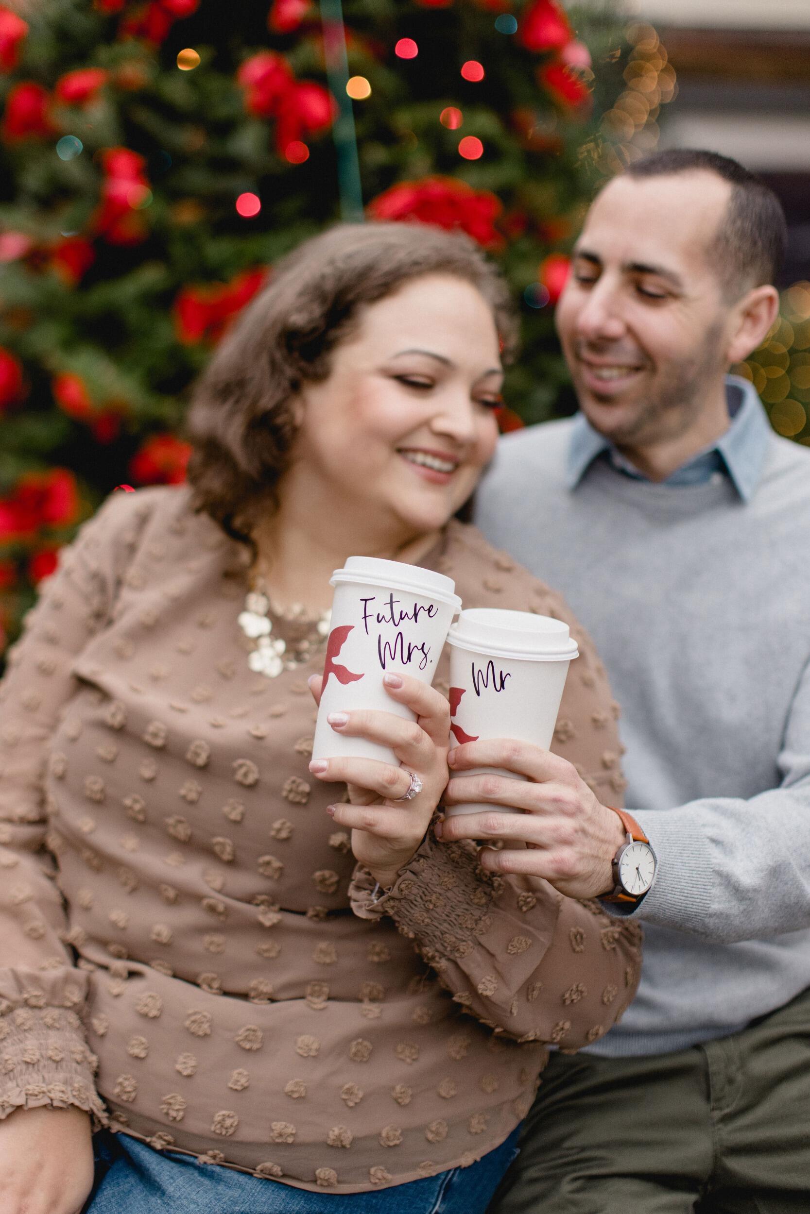Engagement photo shoot in Princeton, New Jersey
