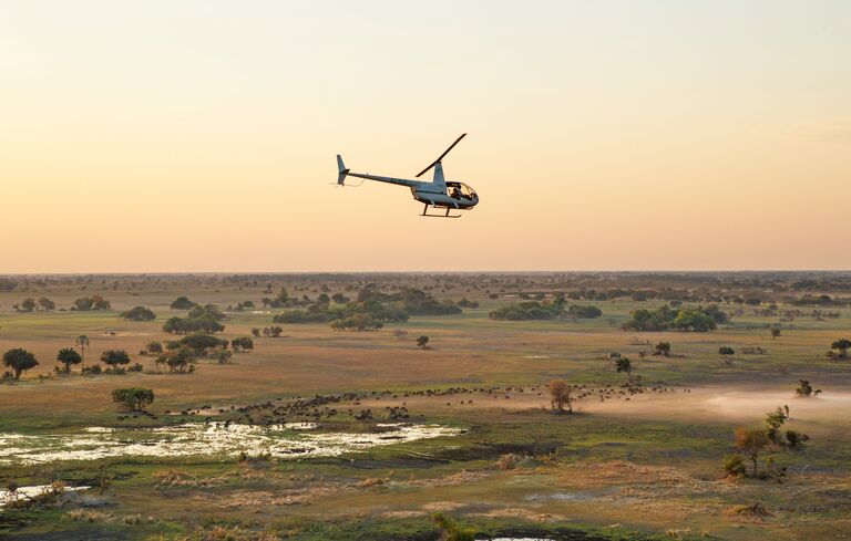 helicopter ride over the bush