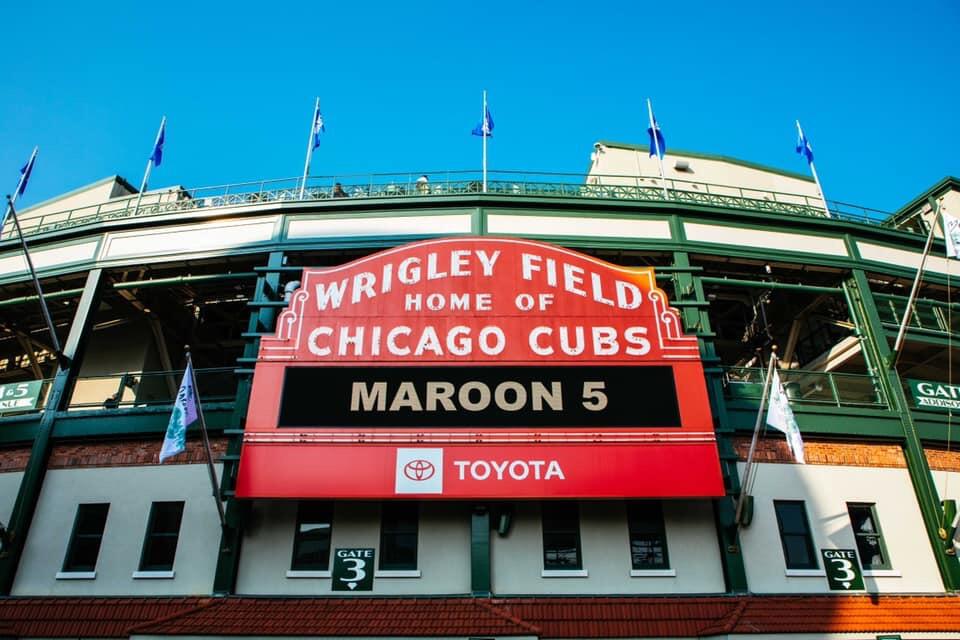 Our first date - Maroon 5 concert at Wrigley Field