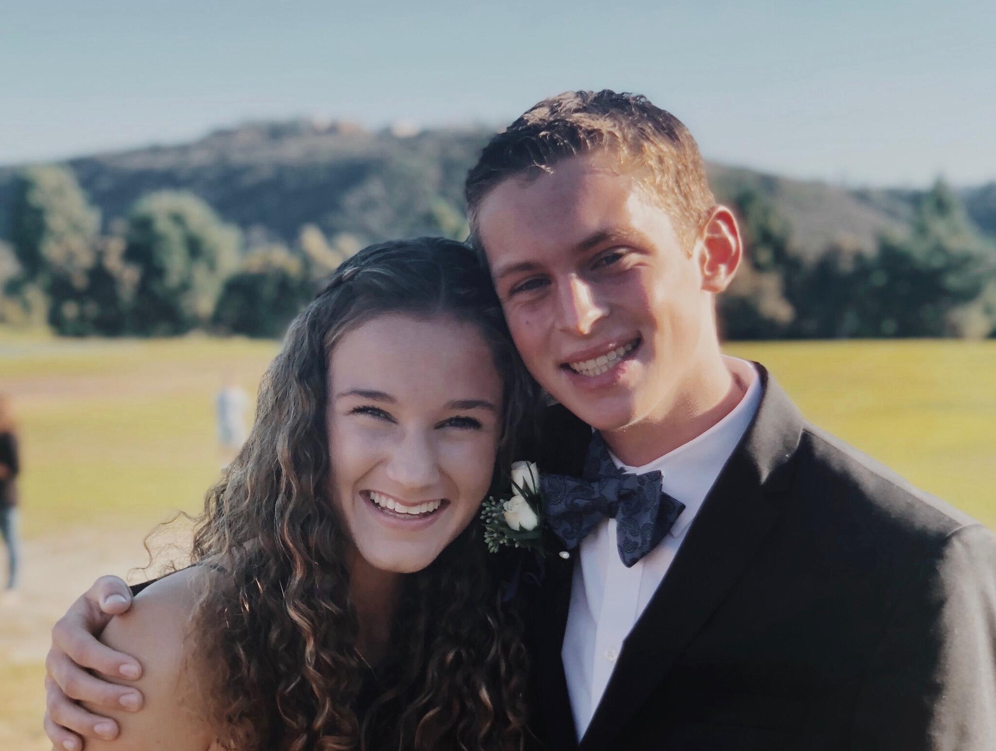 They went to the Homecoming dance (which was their first official date together!) 