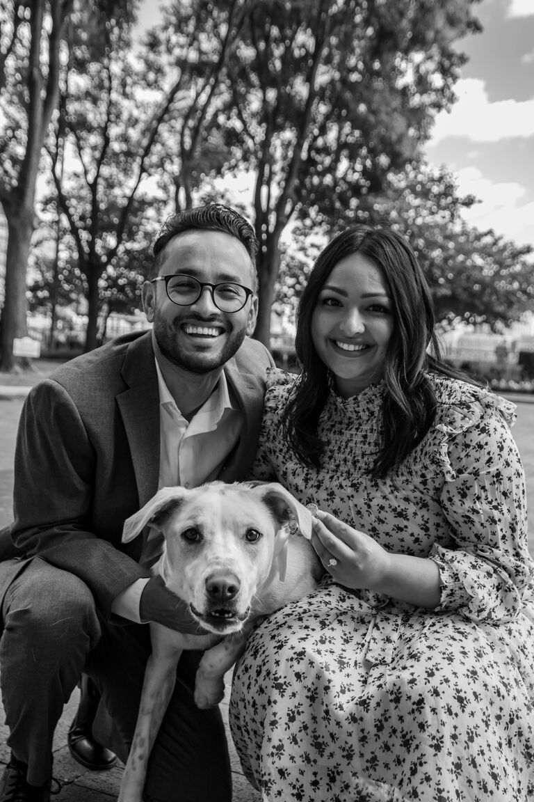Our bond grew stronger when we decided to adopt a dog together and named her Momo. 
It was a start of creating our own little family.