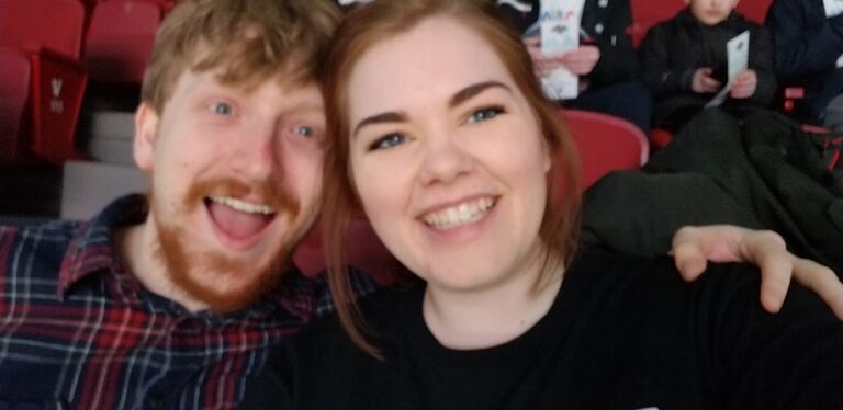 An early date to a Harlem Globetrotters game!