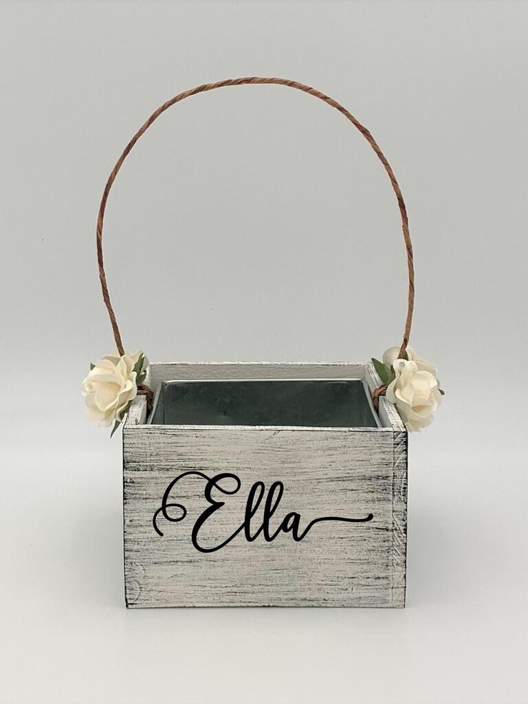 flower girl box basket