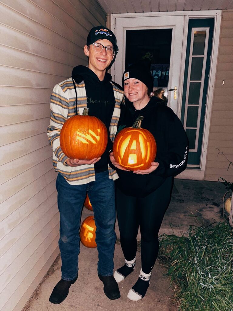 Pumpkin carving. Of course we chose Marvel and Merica’.