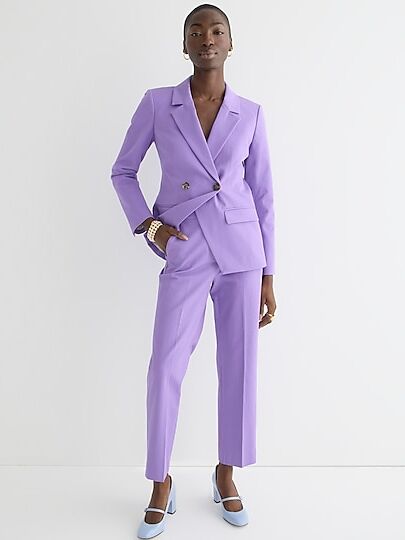 Formal Lavender Pants Suit for Women, Flared Pants Suit With Fitted Blazer,  Lavender Blazer Trouser for Women, Formal Womens Wear Office 