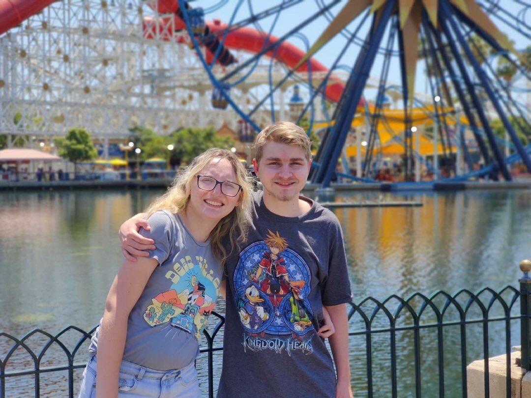 Our first Disneyland trip together in Pixar Pier